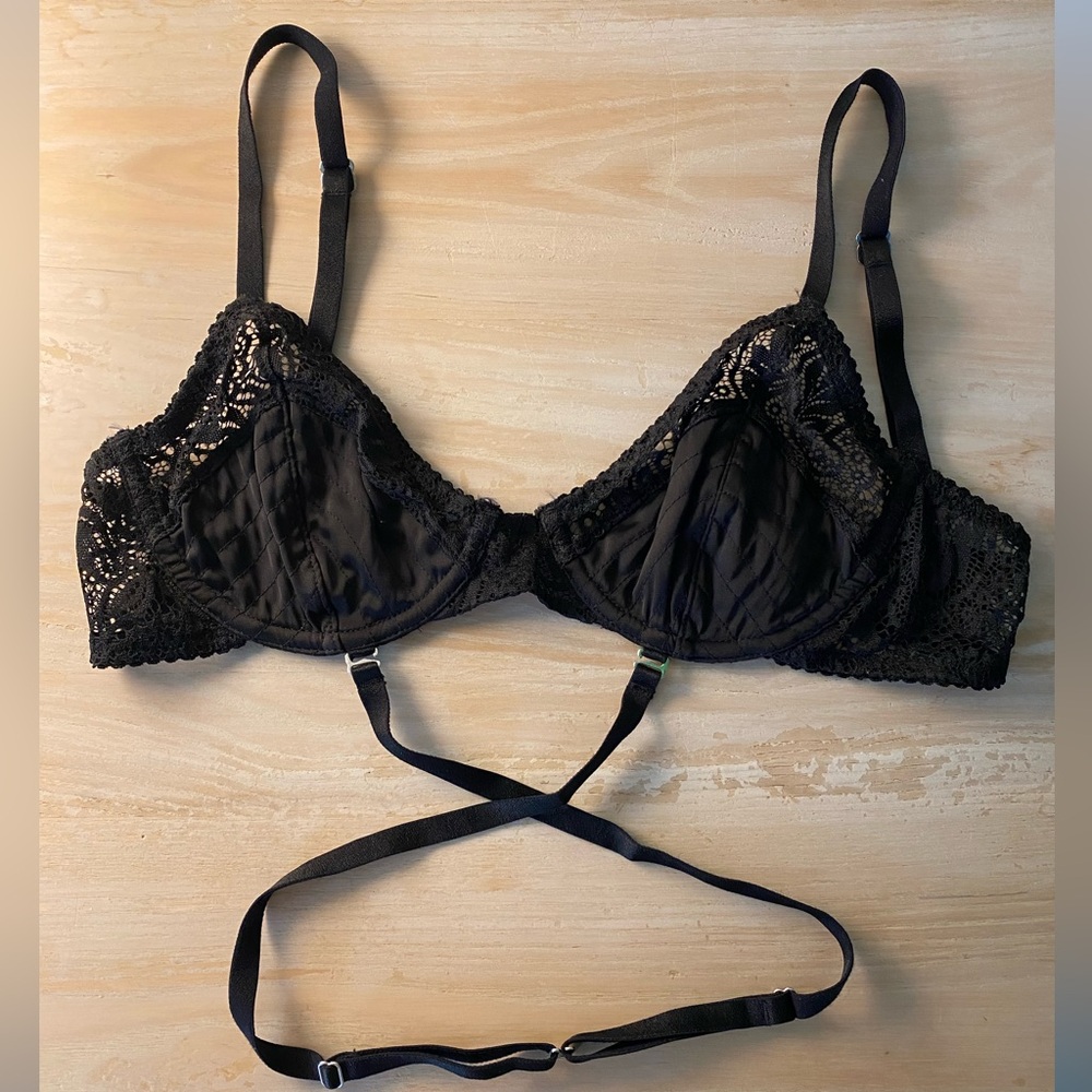 NWOT Lonely Lingerie Black Bra